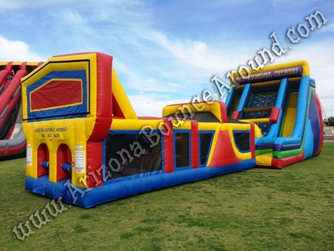 Inflatabel obstacle course for company parties